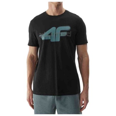 4F T SHIRT M1317 20S ΜΑΥΡΟ